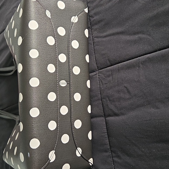 Kate Spade Black and White Polka Dot Tote - Picture 2 of 7